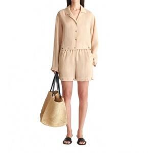 NEW NANUSHKA dylla high waist shorts in wax